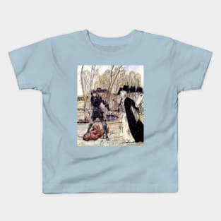 Sir Lancelot and Sir Balin - Arthur Rackham Kids T-Shirt